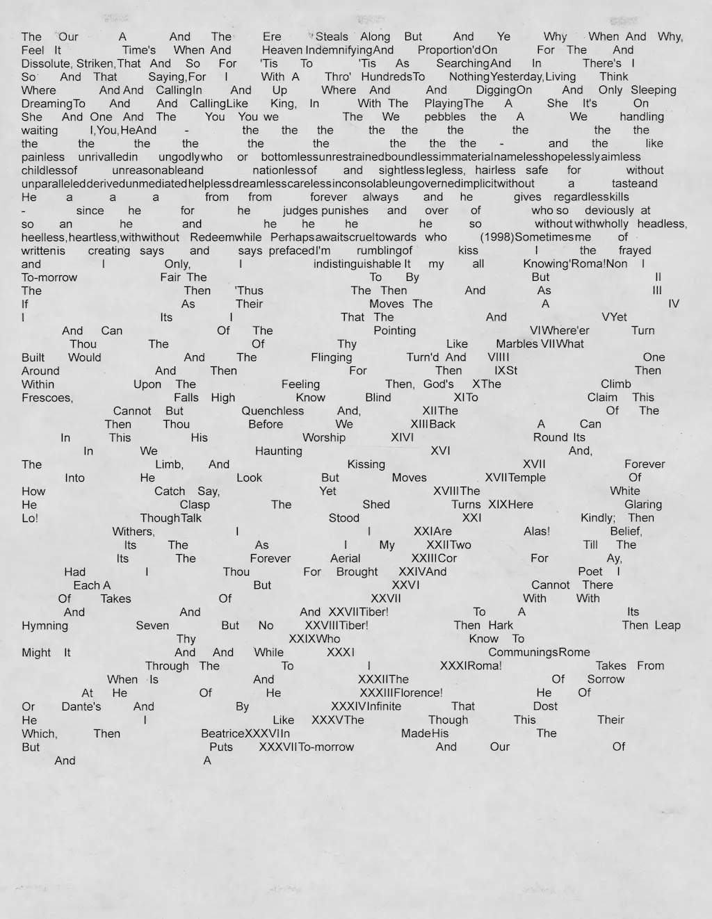 Poem generated using the Generative? Poems website, printed, and scanned.