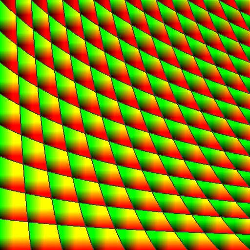 View of the corrected UV of a distorted input UV Map.