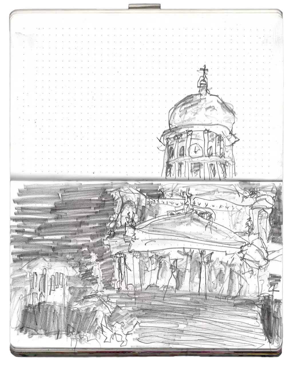 A sketch of the Tuomiokirkko (the Helsinki Cathedral) I made over the summer of 2019.
