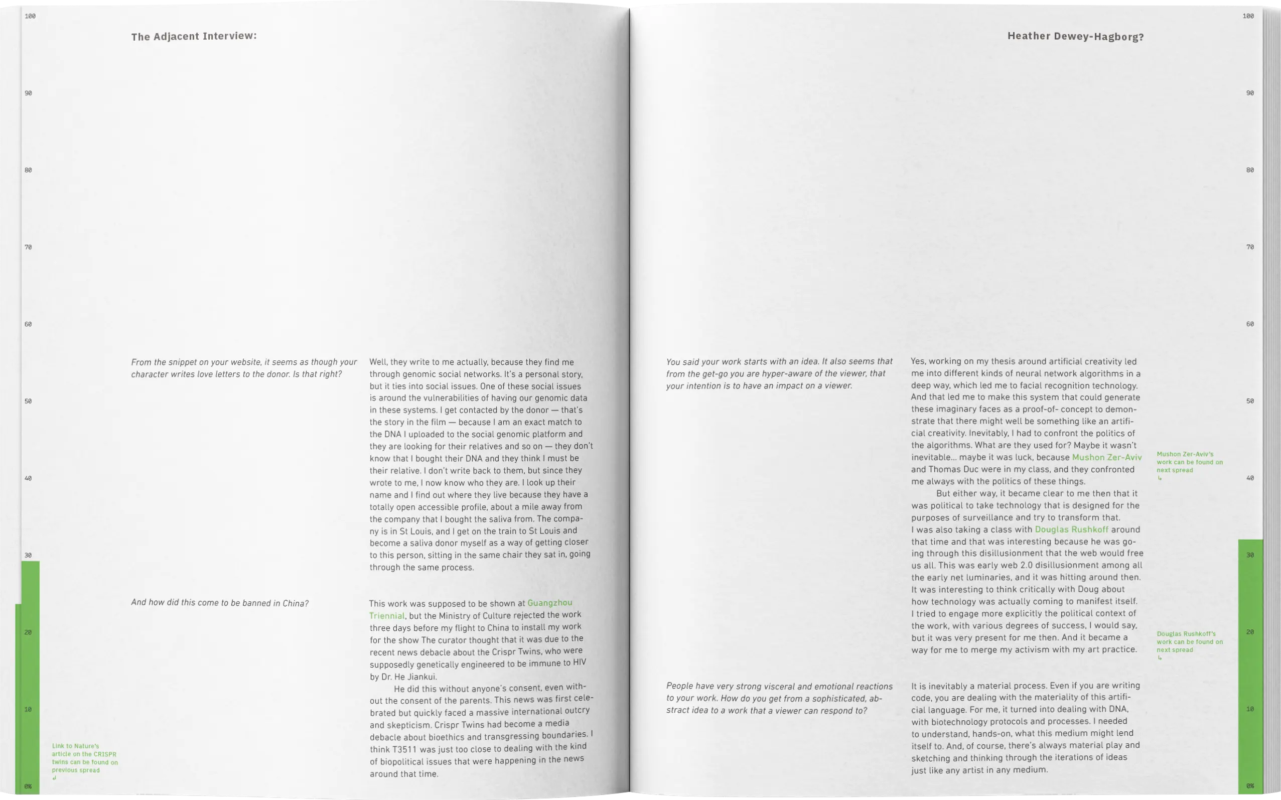 Homo Deus publication open to the seventh spread.