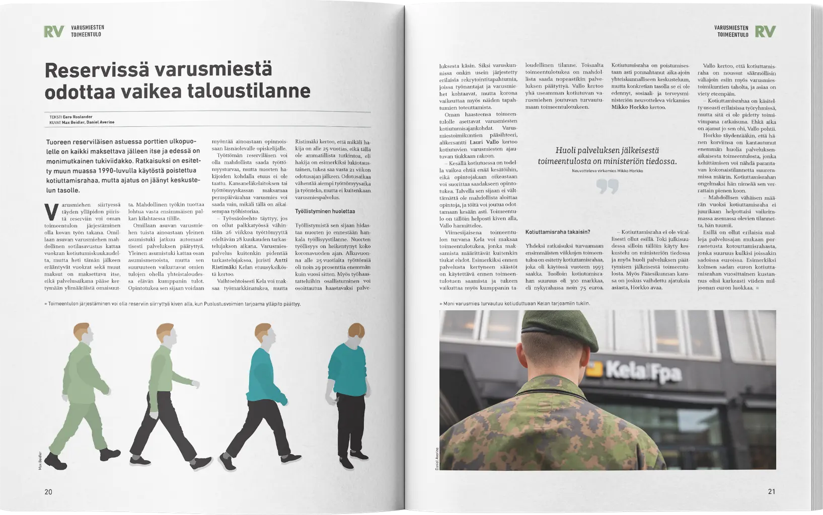Spread from the 3/21 issue of the Ruotuväki newspaper.