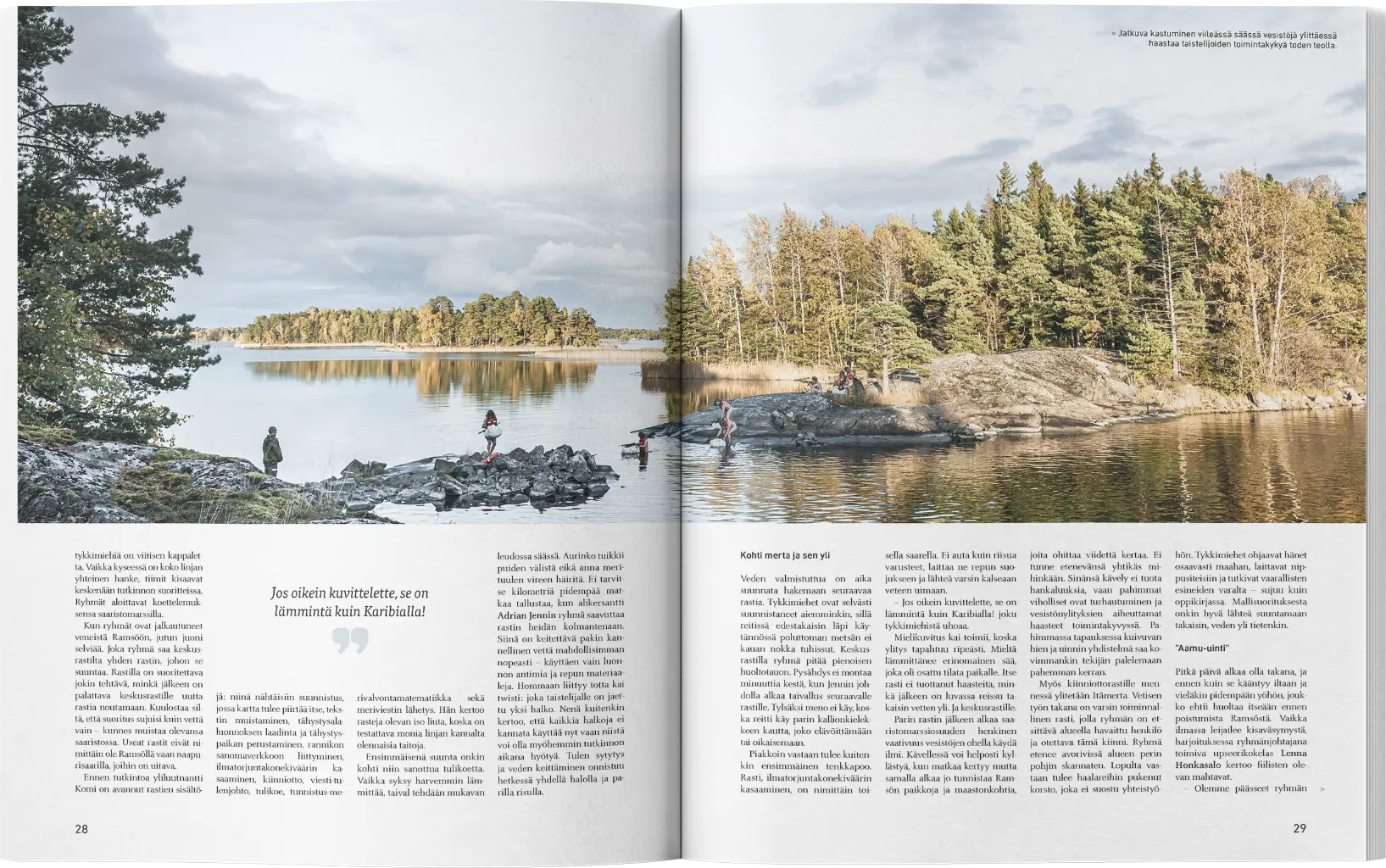 Spread from the 16/20 issue of the Ruotuväki newspaper.